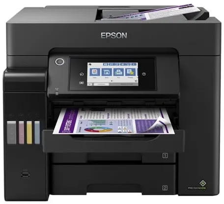 Epson EcoTank ET-5850 Alt-i-ett Blekkprinter Multifunksjon med Faks - Farge - Blekk