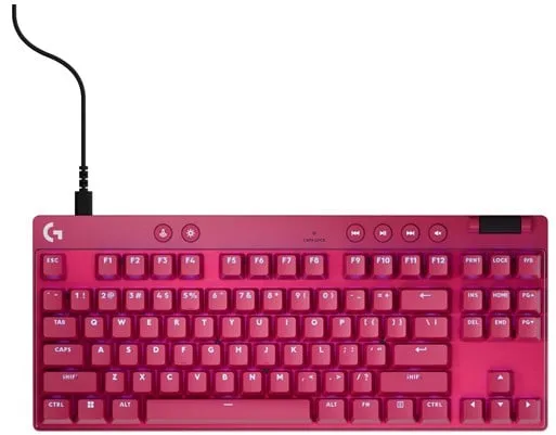Logitech G PRO X TKL LIGHTSPEED - Logitech Magnetisk Analog - Lineær - Gaming-tastatur - Uten Numpad - Nordisk - Rød