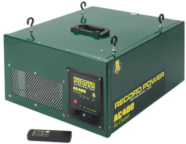 Record 3-trinns Luftrenser AC400 med fjernkontroll - 3 hastigheter og tidsforsinkelse