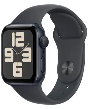 Apple Watch SE GPS 40mm - Midnight aluminiumkasse med Midnight sportsrem - M/L